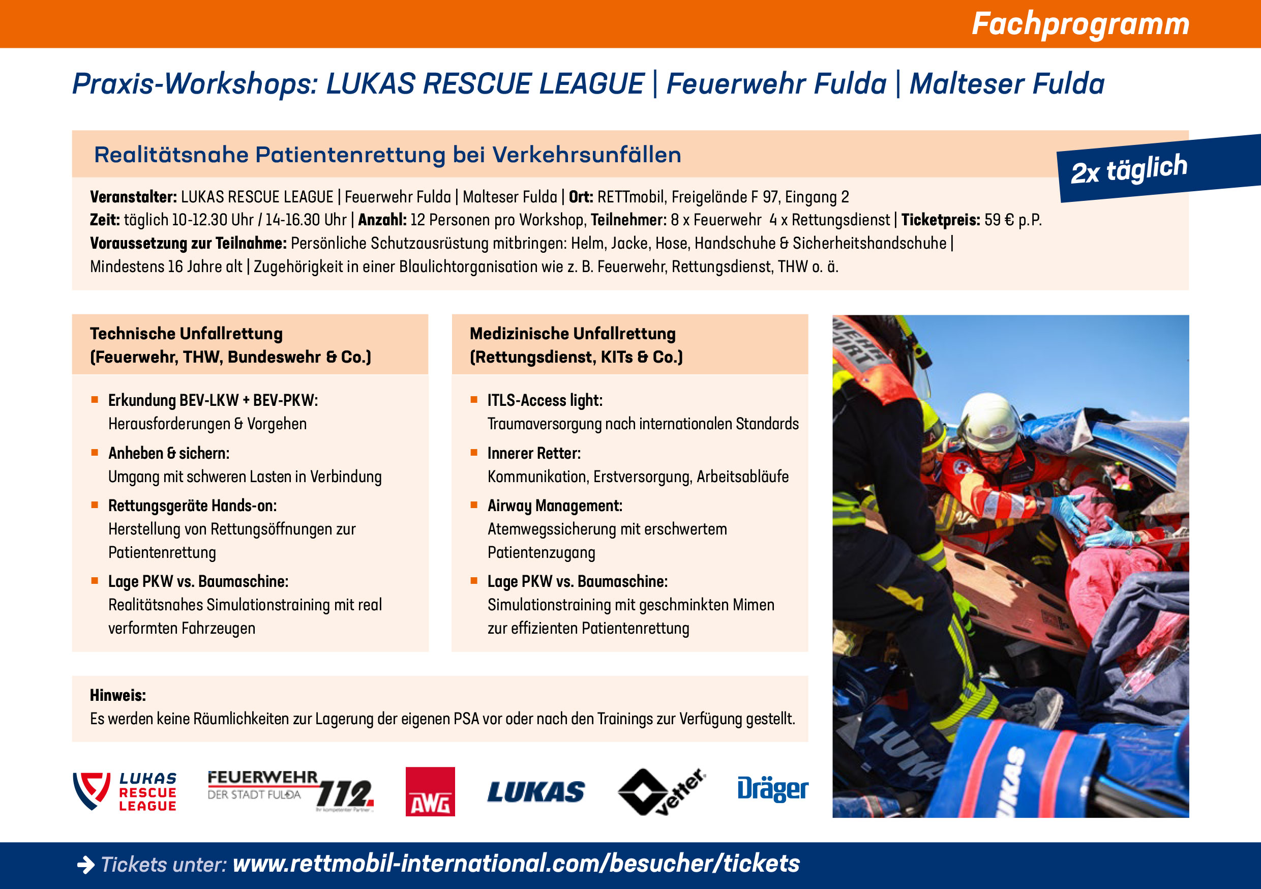Praxis-Workshops: LUKAS RESCUE LEAGUE | Feuerwehr Fulda | Malteser Fulda