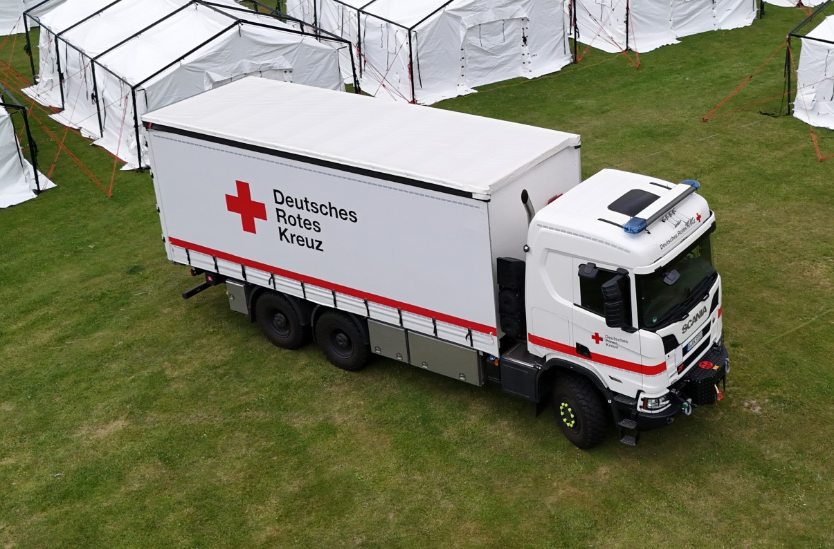 Scania LKW 6x6 mit Plane-Spriegel Scania LKW 6x6 mit Plane-Spriegel